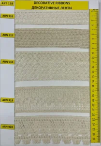 Dekoratīvās lentes – art. 158: ARN 916, ARN 917, ARN 918, ARN 919, ARN 920