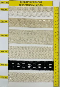 Dekoratīvās lentes – art. 155: ARN 901, ARN 902, ARN 903, ARN 904, ARN 905, ARN 906