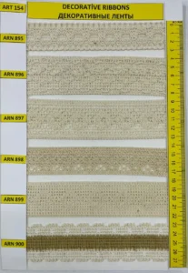 Dekoratīvās lentes – art. 154: ARN 895, ARN 896, ARN 897, ARN 898, ARN 899, ARN 900
