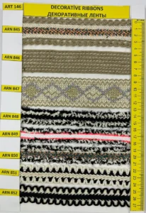 Dekoratīvās lentes – art. 146: ARN 846, ARN 847, ARN 848, ARN 849, ARN 850, ARN 851 …