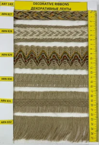 Dekoratīvās lentes – art. 143: ARN 827, ARN 828, ARN 829, ARN 832