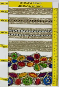 Dekoratīvās lentes – art. 140: ARN 807, ARN 808, ARN 809, ARN 810, ARN 811, ARN 812