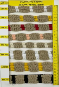 Dekoratīvās lentes – art. 136: ARN 781, ARN 782, ARN 783, ARN 784, ARN 785, ARN 786 …