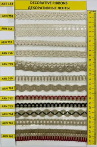 Dekoratīvās lentes – art. 133: ARN 755, ARN 756, ARN 757, ARN 758, ARN 759, ARN 760 …