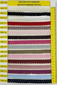 Dekoratīvās lentes – art. 129: ARN 710, ARN 711, ARN 712, ARN 713, ARN 714, ARN 715 …