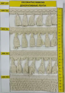 Dekoratīvās lentes – art. 127: ARN 700, ARN 701, ARN 702, ARN 703