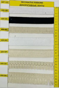 Dekoratīvās lentes – art. 122: ARN 680, ARN 681, ARN 682, ARN 683, ARN 684, ARN 685 …