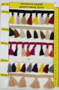Dekoratīvās lentes – art. 118: ARN 659, ARN 660, ARN 661, ARN 662