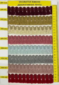 Dekoratīvās lentes – art. 115: ARN 641, ARN 642, ARN 643, ARN 644, ARN 645, ARN 646 …