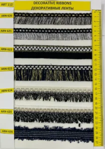 Dekoratīvās lentes – art. 112: ARN 620, ARN 621, ARN 622, ARN 623, ARN 624, ARN 625 …