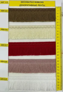 Dekoratīvās lentes – art. 111: ARN 615, ARN 616, ARN 618, ARN 619