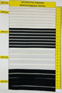 Dekoratīvās lentes – art. 101: ARN 556, ARN 557, ARN 558, ARN 559