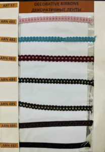 Dekoratīvās lentes – art. 57: ARN 481, ARN 482, ARN 483, N 484, N 485, R 486 …