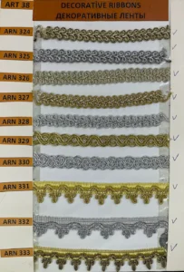 Dekoratīvās lentes – art. 38: ARN 324, ARN 325, ARN 326, ARN 327, ARN 328, ARN 329 …