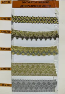 Dekoratīvās lentes – art. 32: ARN 281, ARN 282, ARN 283, ARN 284, ARN 285