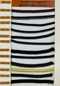 Dekoratīvās lentes – art. 28: ARN 238, ARN 239, ARN 240, ARN 241, ARN 242, ARN 243 …