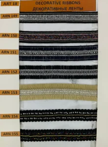 Dekoratīvās lentes – art. 18: ARN 149, ARN 150, ARN 151, ARN 152, ARN 153, ARN 154 …