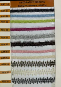 Dekoratīvās lentes – art. 10: A 88, A N 89, ARN 90, ARN 91, ARN 93, ARN 95 …