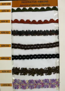 Dekoratīvās lentes – art. 09: ARN 80, ARN 81, ARN 82, ARN 83, ARN 84, ARN 85 …