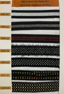 Dekoratīvās lentes – art. 07: ARN 60, ARN 61, ARN 62, ARN 63, ARN 64, ARN 65 …