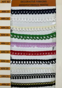Dekoratīvās lentes – art. 02: ARN 13, ARN 14, ARN 15, ARN 16, ARN 17, ARN 18 …