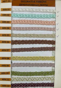 Dekoratīvās lentes – art. 01: ARN 01, ARN 02, ARN 03, ARN 04, ARN 05, ARN 06 …