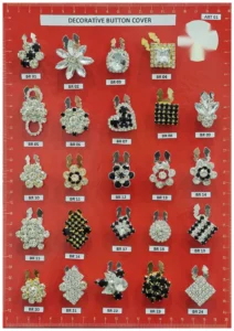 Kristallidega nööbid – art. 01: BR 01, BR 05, BR 10, BR 15, BR 20, BR 02 …