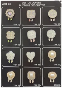 Kristallidega nööbid – art. 03: TRK 25, TRK 28, TRK 26, TRK 29, TRK 27, TRK 30