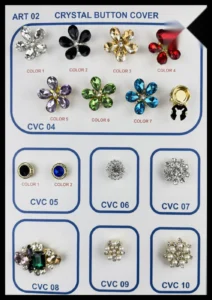 Kristallidega nööbid – art. 02: CVC 04, CVC 06, CVC 09, CVC 05, CVC 08, CVC 07 …