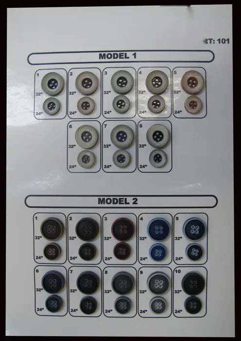 أزرار الجاكيتات – art. 101: model 1