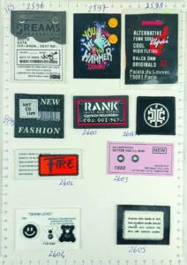 Étiquettes mode – Z 20B