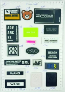 Étiquettes mode – modèle 33