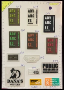Étiquettes mode – S 45