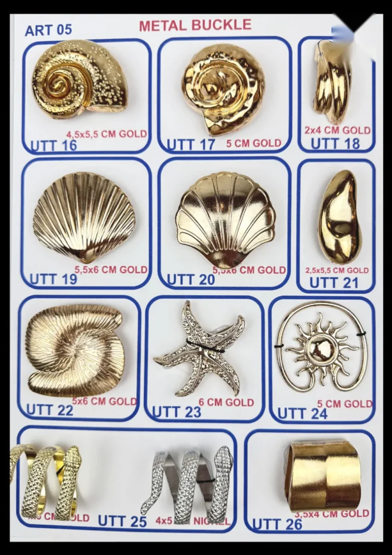 Metal Tokalar – art. 05: UTT 22, TT17, TT 20, TT 23, UTT 18, UTT 21 …
