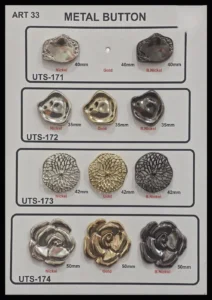 Метални копчета – арт. 33: UTS-171, UTS-172, UTS-173
