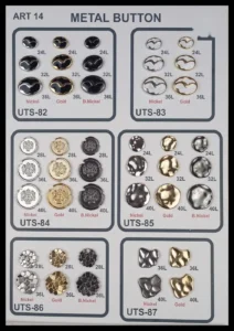Метални копчета – арт. 14: UTS-82, UTS-84, UTS-83, UTS-85, UTS-86, UTS-87