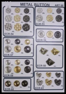 Метални копчета – арт. 08: ECR-54, ECR-57, ECR-59, ECR-60, ECR-55, ECR-56 …