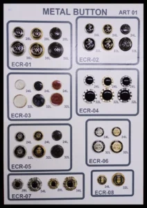Метални копчета – ECR-03, ECR-05, ECR-02, ECR-04, ECR-06, ECR-07