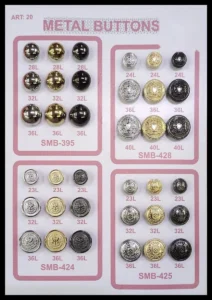 Метални копчета – арт. 20: SMB-395, SMB-424, SMB-428, SMB-425