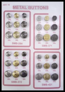 Метални копчета – арт. 19: SMB-284, SMB-372, SMB-371, SMB-421