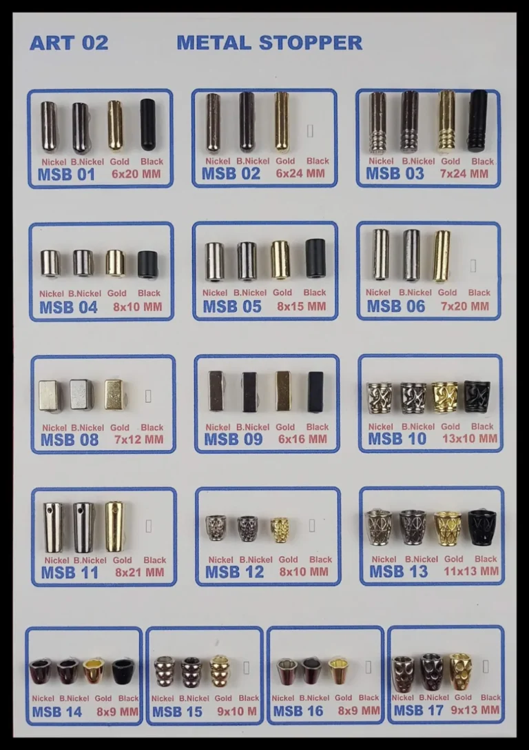 Kordon Uçları – art. 02: MSB 04, MSB 08, MSB 02, MSB 05, MSB 09, MSB 12 …