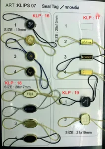 Sigilli per cartellini – KLLPS07, KLP 16