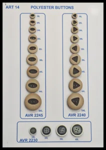 Полиестерни копчета – арт. 14: AVR 2245, AVR 2230, AVR 2240