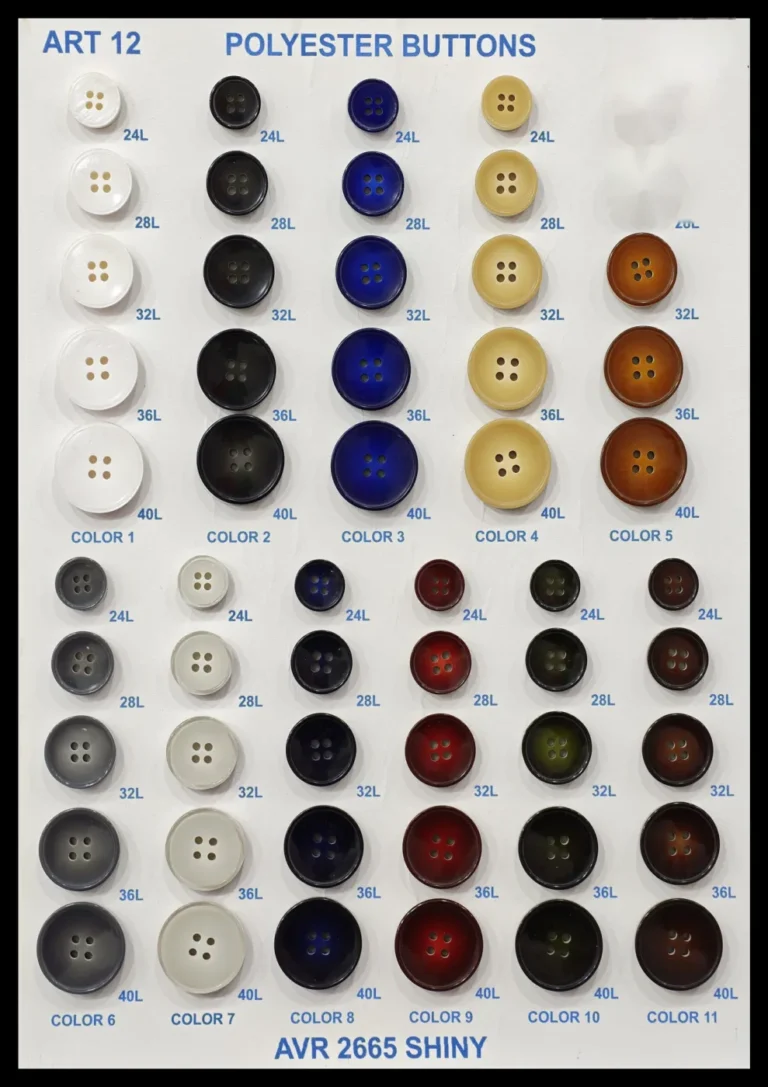 Polyesterknappar – art. 12: AVR 2665