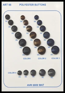 Polyesterknappar – art. 08: AVR 6000