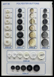 Polyesterknappar – art. 06: DSN-36, DSN-37, DSN-38, DSN-39, DSN-40, DSN-41