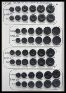 Polyesterknappar – art. 02: SPH-05, SPH-06, SPH-07, SPH-08