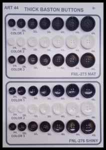 Polyesterknappar – art. 44: FNL-275, FNL-276
