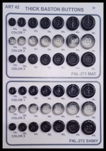 Polyesterknappar – art. 42: FNL-271, FNL-272