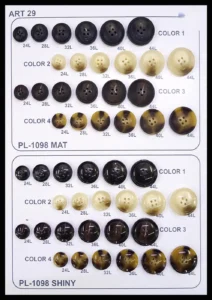 Polyesterknappar – art. 29: PL-1098